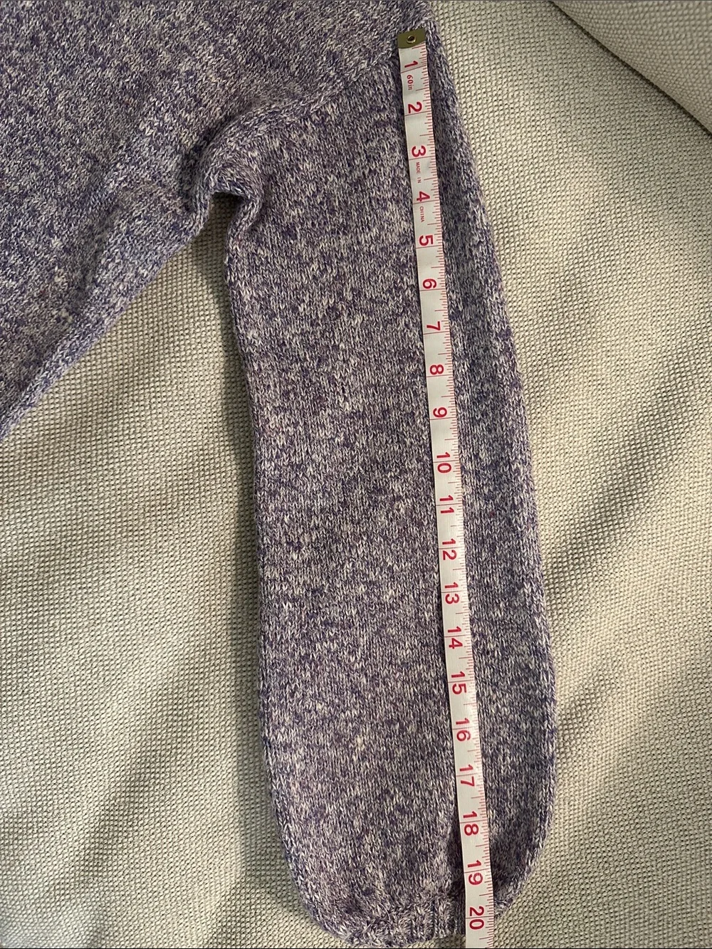 J. Crew women’s Marled Blue-Grey Crewneck Sweater